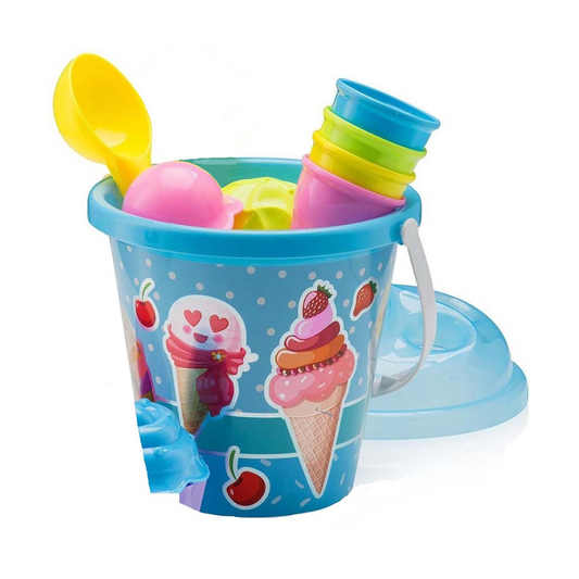 Ice cream beach and sandbox set of 10 with storage