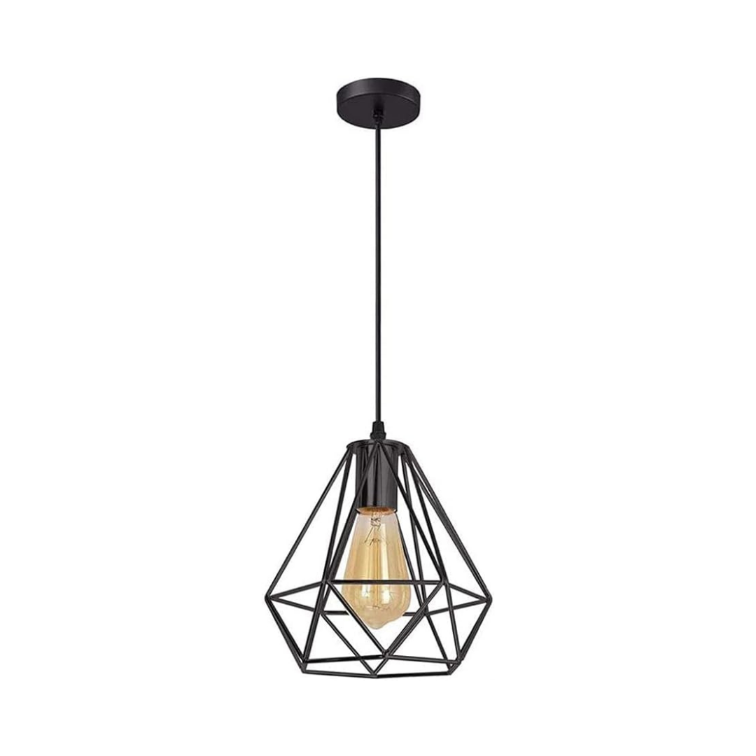 SensaHome MD85975-1 Hanging Lamp - Metal Ceiling Lamp - 15x15x20cm - E27 Fitting - Excluding Light Source