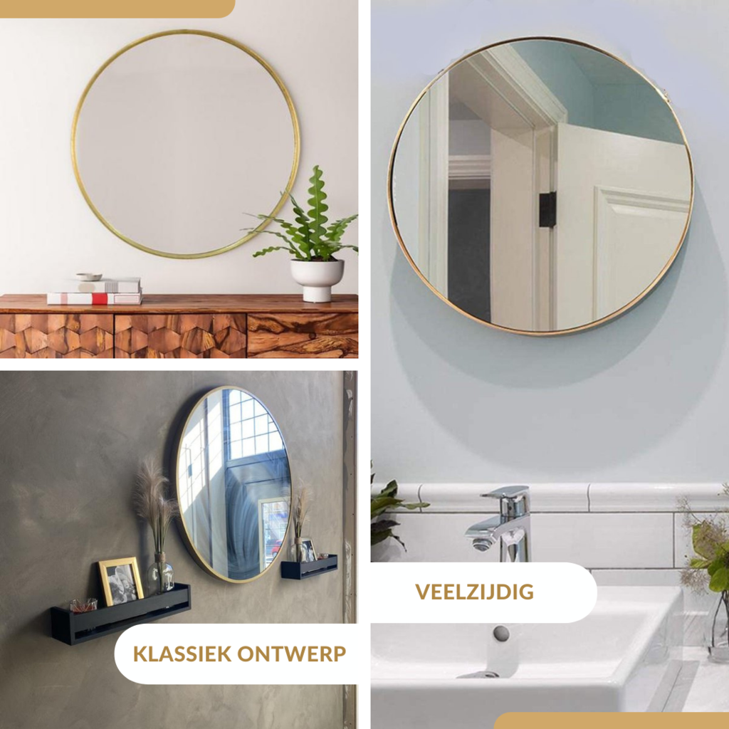 Nordic round wall mirror Ø80cm