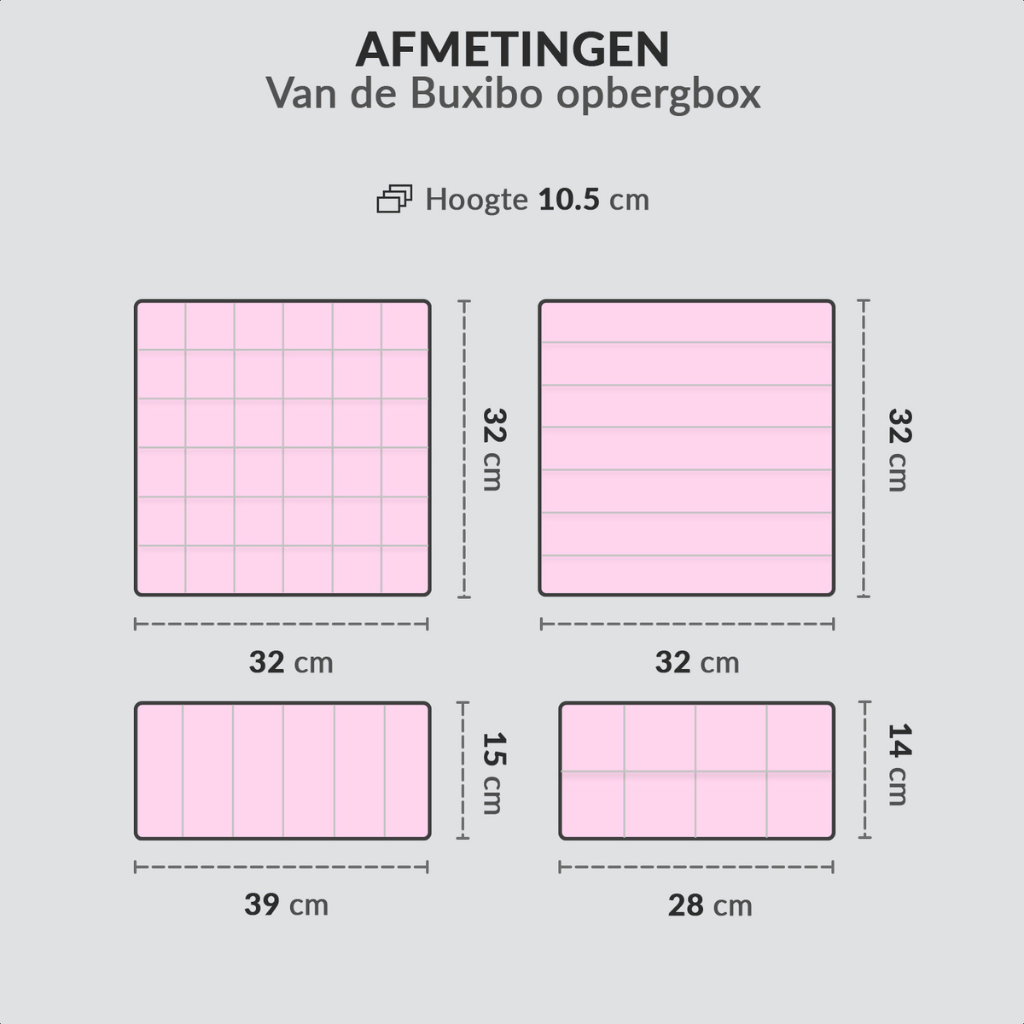 Aufbewahrungsbox-Set für Kleidung – 4-teilig – faltbar