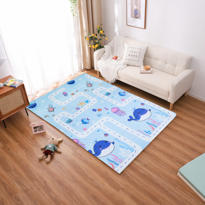 Double-sided foam play mat for children (Bear)