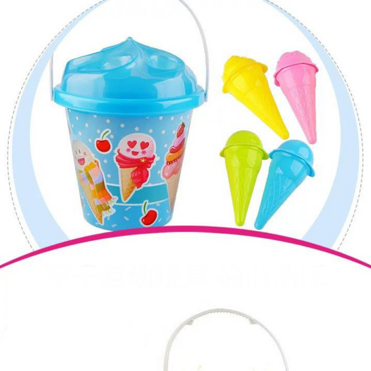 Ice cream beach and sandbox set of 10 with storage