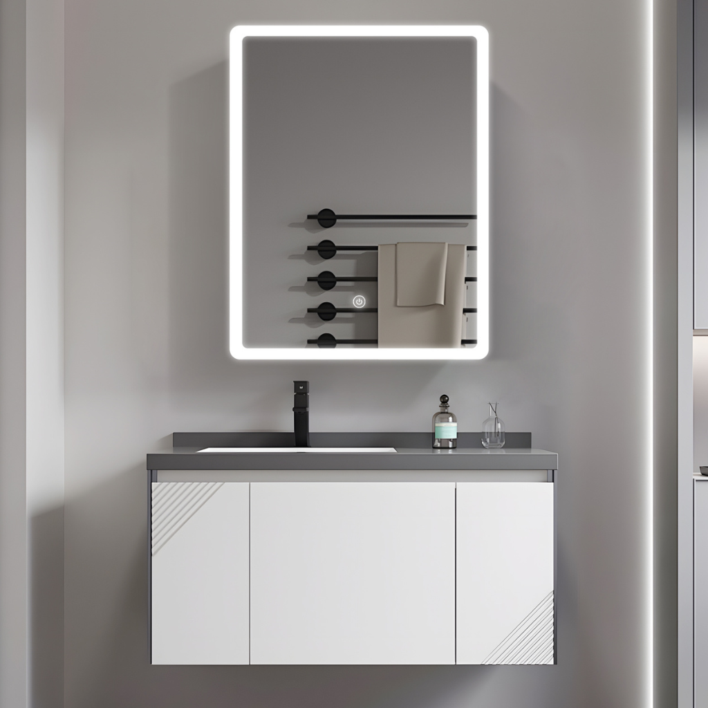 Mirror cabinet with LED lighting - 50x70cm