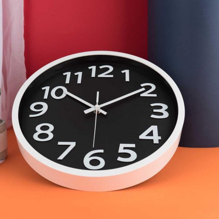 Horloge murale (horlogerie silencieuse) - Diamètre 30 cm