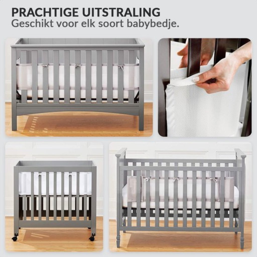 Baby bed bumper, set of 2