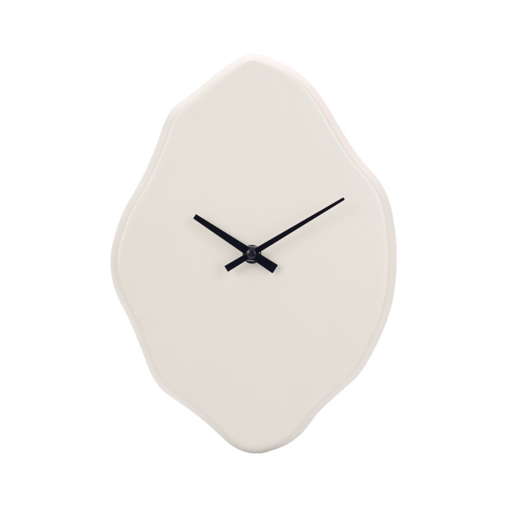 Horloge murale Osaka Japandi aspect béton minimaliste Ø 30 cm