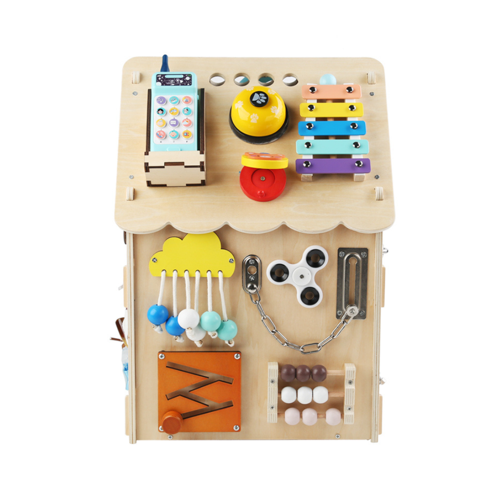 Casa de rompecabezas Montessori para niños pequeños