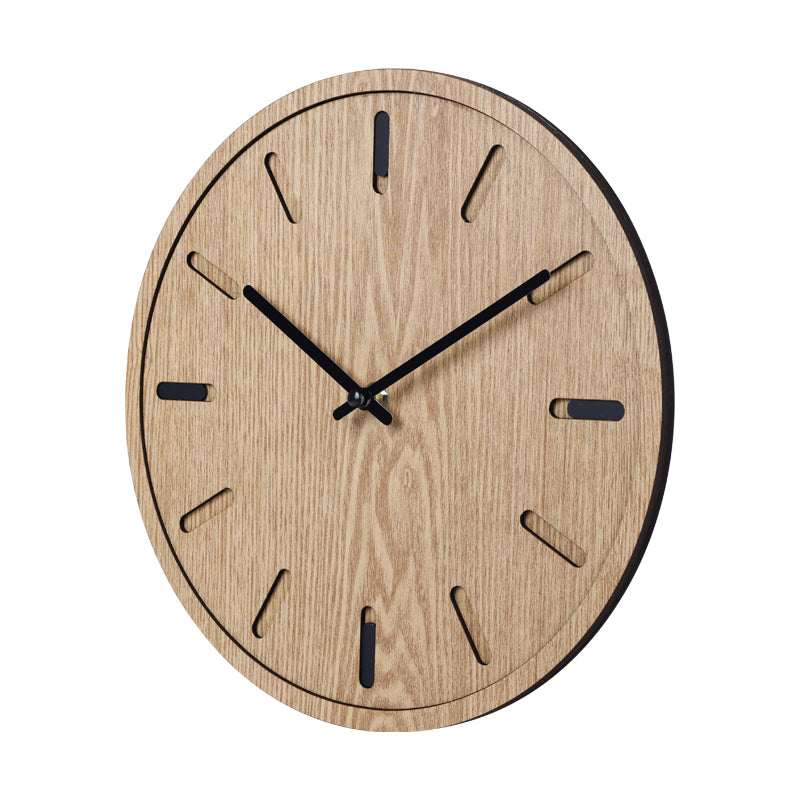 Reloj de pared Bogotá Diseño Escandinavo Madera 30 cm - Beige