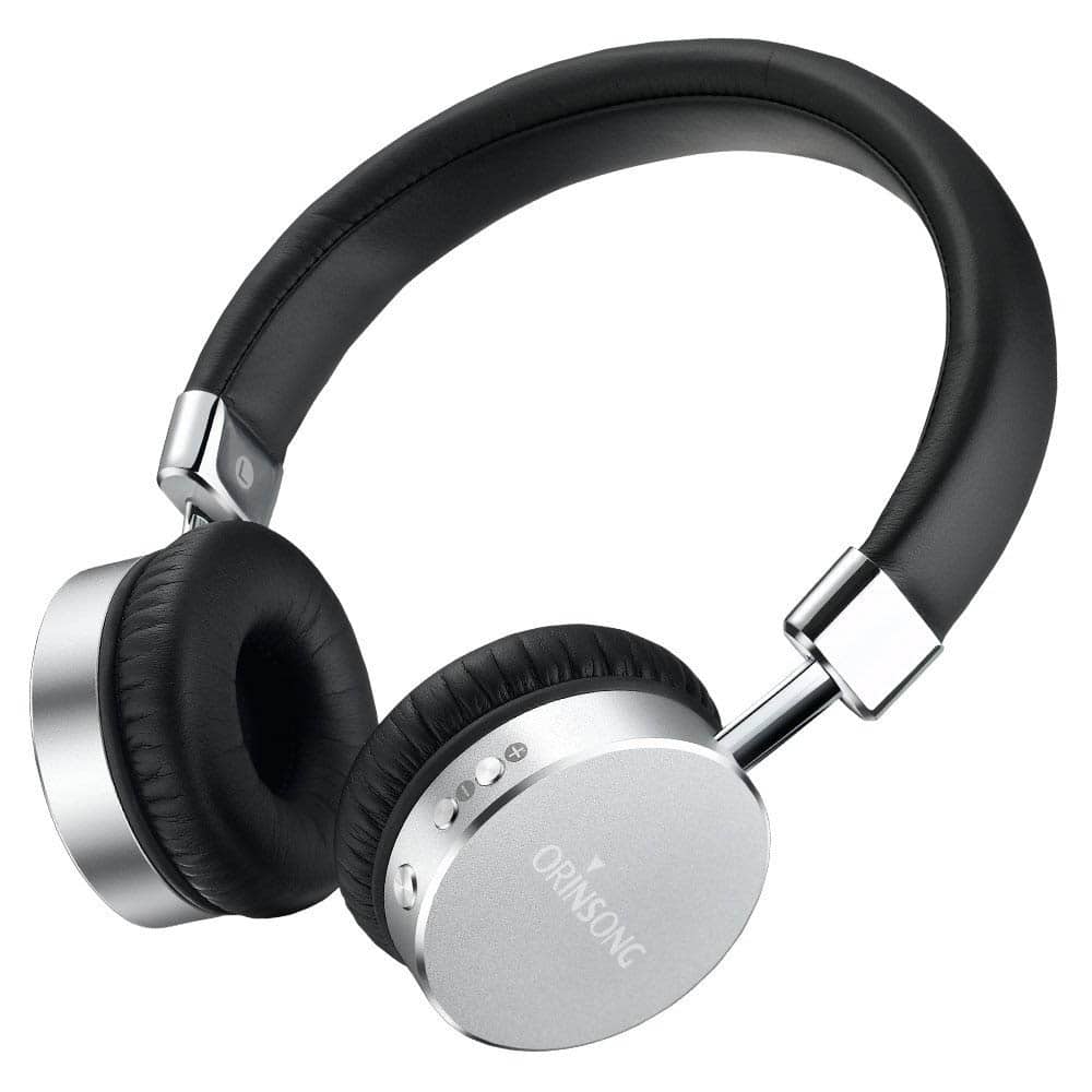 Lovnix Orinsong T23 - Trådlösa Bluetooth On-Ear hörlurar gjorda av aluminium - Premium Headset med mikrofon - Blå