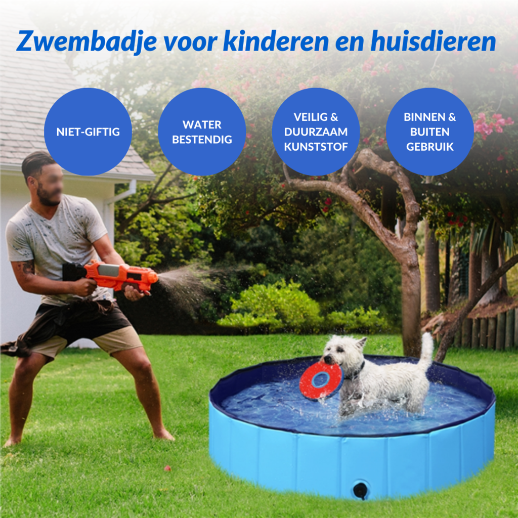 Zwembad voor kinderen en huisdieren - De perfecte oplossing voor verkoeling tijdens hittegolven