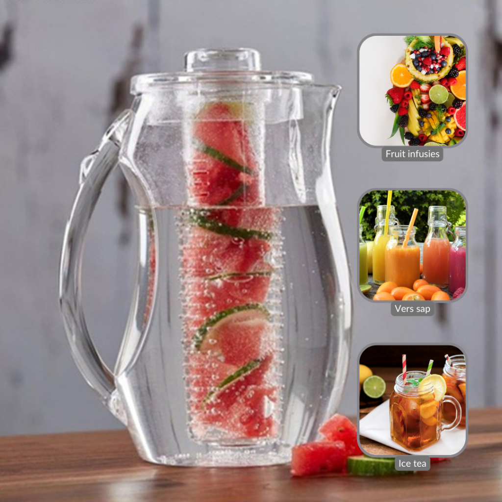 Wasserflasche mit Fruchtaufguss – 2,75 Liter