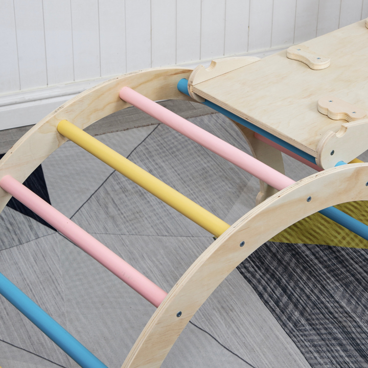 Foldable Triangle + Climbing Arch + Ramp with Climbing Frame/Slide