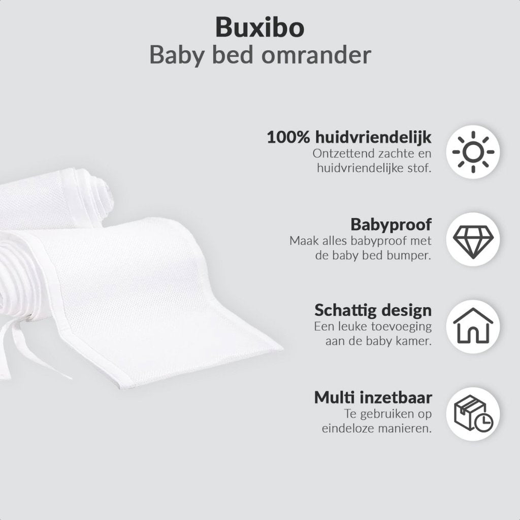Baby bed bumper, set of 2