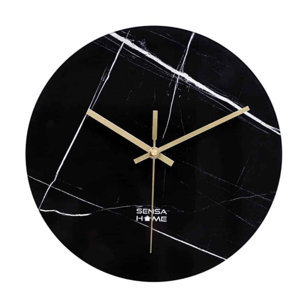 Wall clock Calacatta in marble look Ø 30 cm