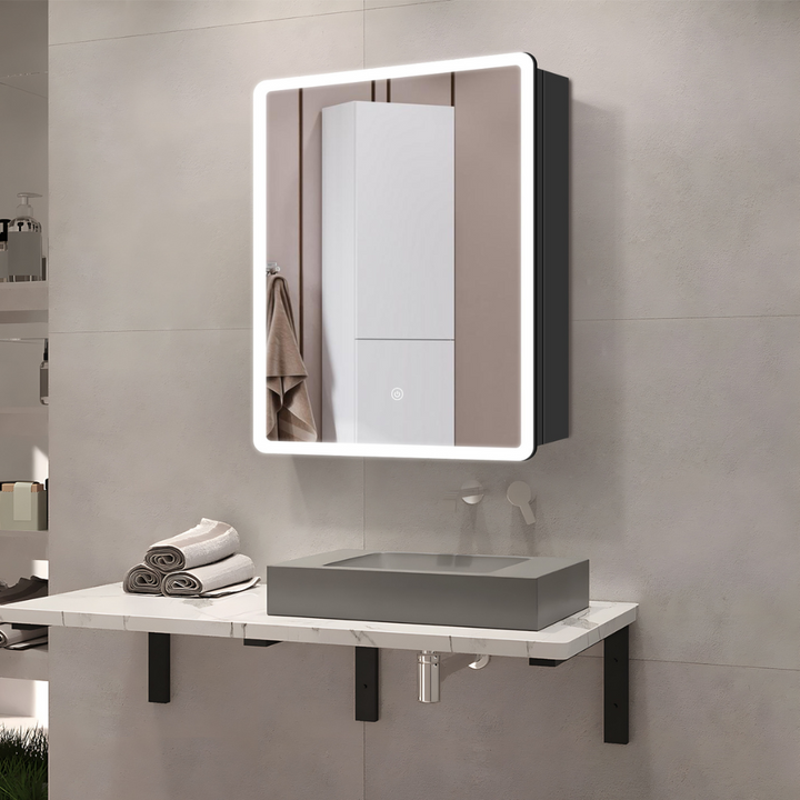 Mirror cabinet with LED lighting - 50x70cm