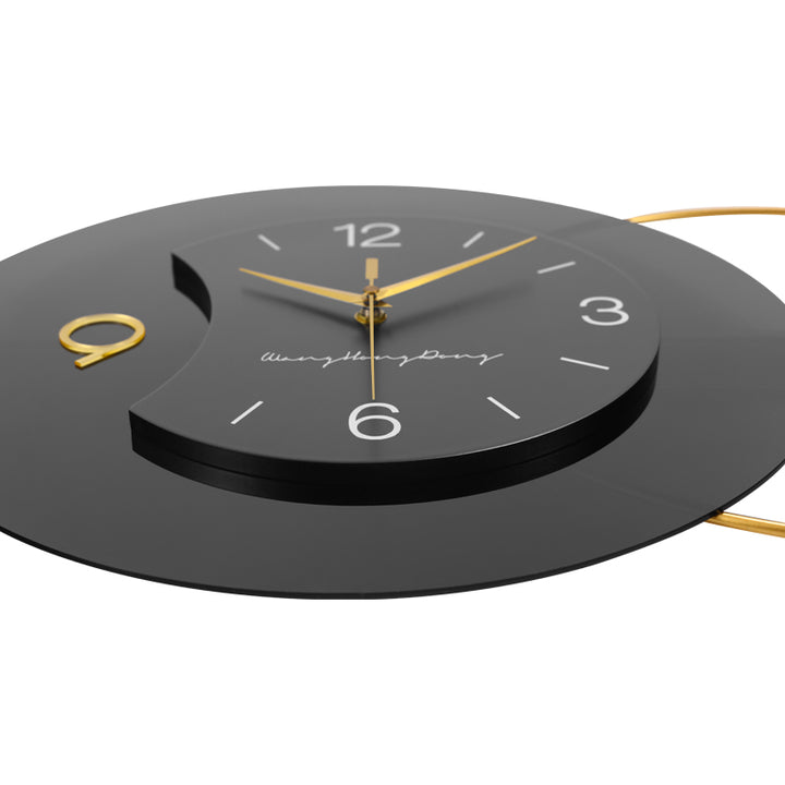 Reloj de pared Dublin Luxury Diseño Exclusivo 40 cm - Negro/Oro