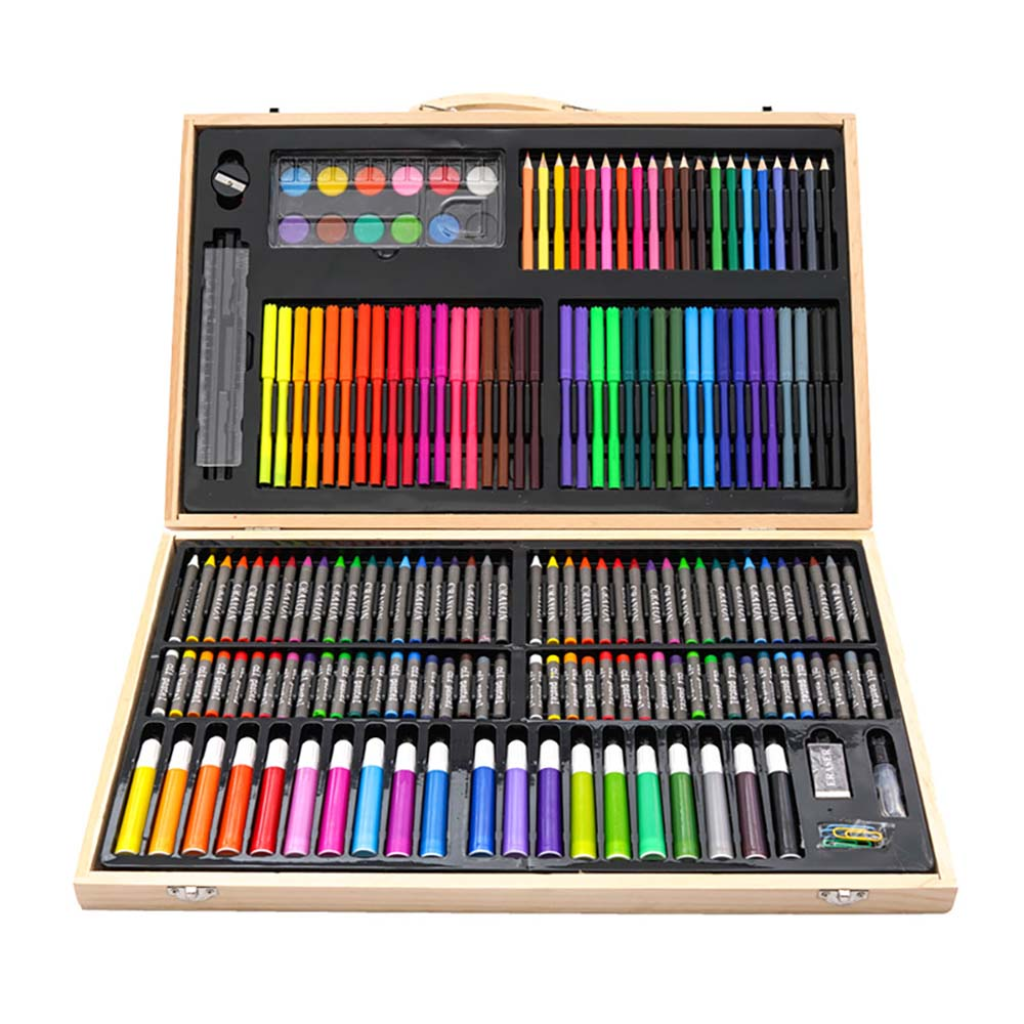 Deluxe 180-piece drawing and painting set