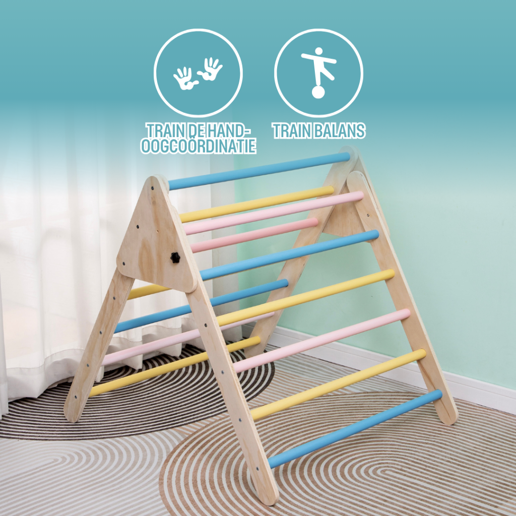 Wooden Triangle Climbing Frame