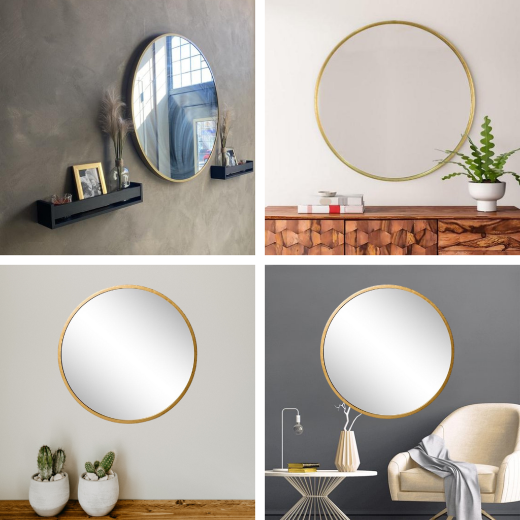 Nordic round wall mirror Ø80cm