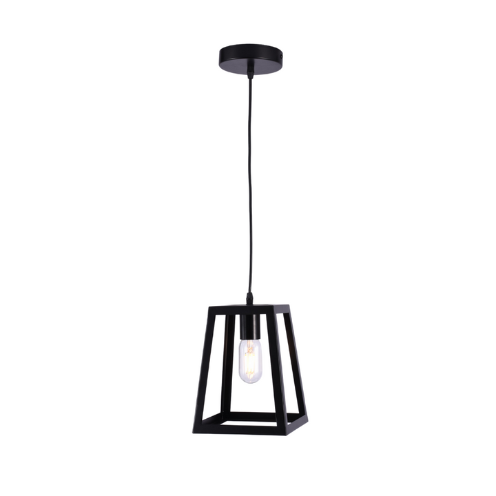 Lampe à suspension SensaHome MD50346G-1 - Design industriel - Hauteur réglable - 17x17x22cm - Culot E27 - Hors source lumineuse