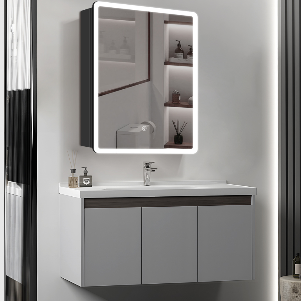 Mirror cabinet with LED lighting - 50x70cm