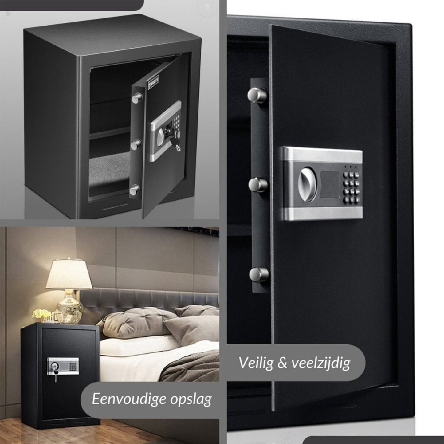 Fireproof safe Villa with digital code lock and key