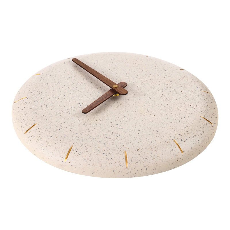 Wandklok Kyoto Japandi Betonlook Nordi Stijl 30 cm - Beige