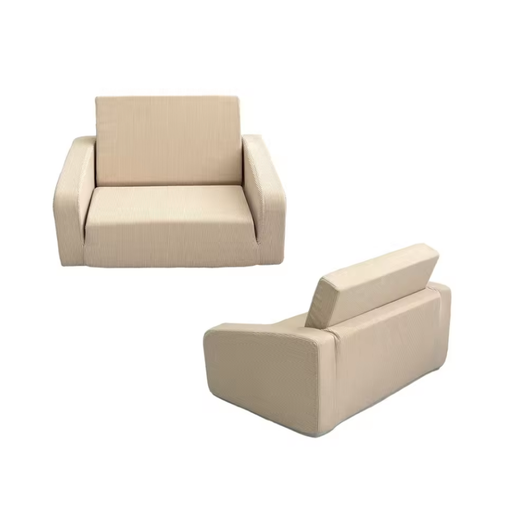 Children's armchair - 2-in-1 sofa bed and guest bed Cream