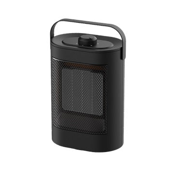 SensaHome 900F - Calentador eléctrico - Calefacción cerámica - Calefactor de bajo consumo - Calefactor con termostato - Calentador de patio - 750/1500W - Negro