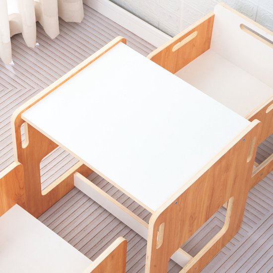 Montessori toddler table with 2 chairs