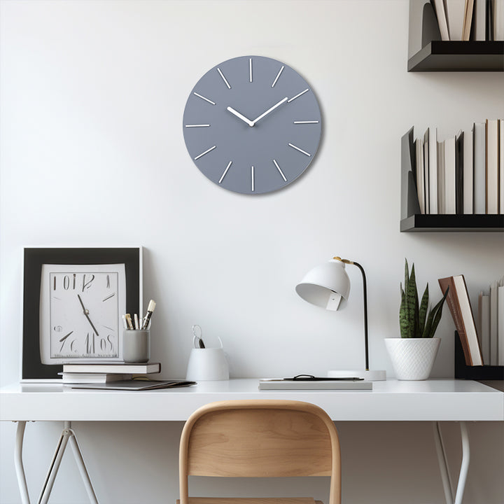 Väggklocka Dubai Modern Minimalistisk Nordisk Stil 30 cm - Grå