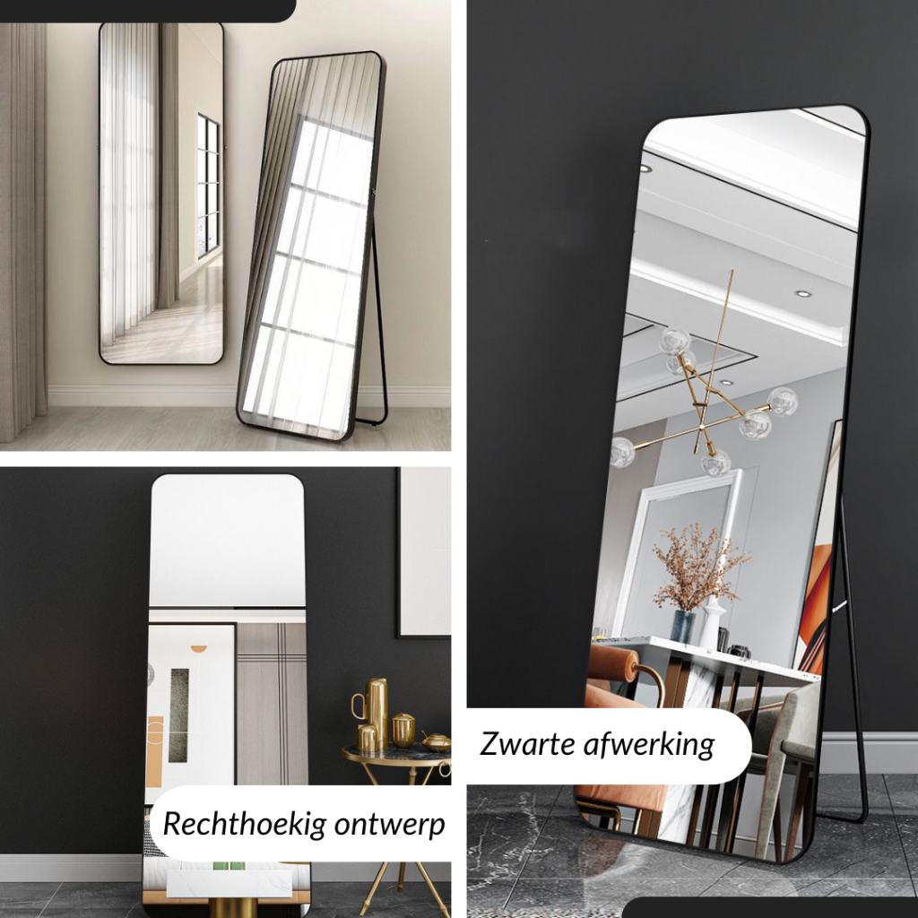 Stående spejl - moderne minimalistisk spejl i fuld længde