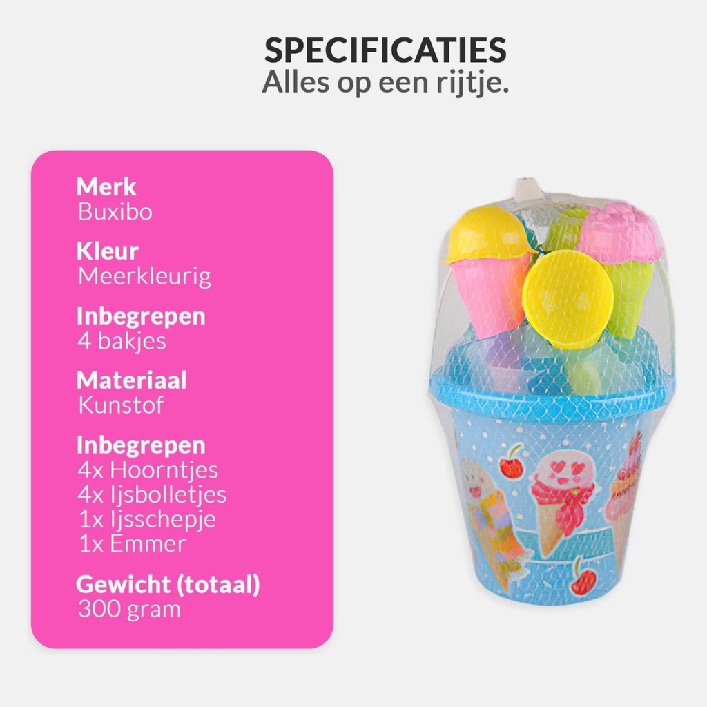 Ice cream beach and sandbox set of 10 with storage