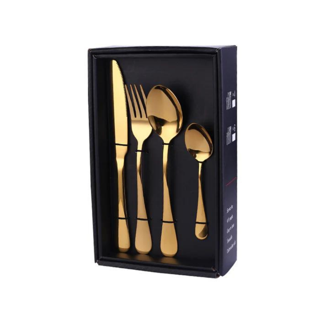 SensaHome - 20-piece cutlery set - Including knife/fork/spoon - 4 persons - Gold