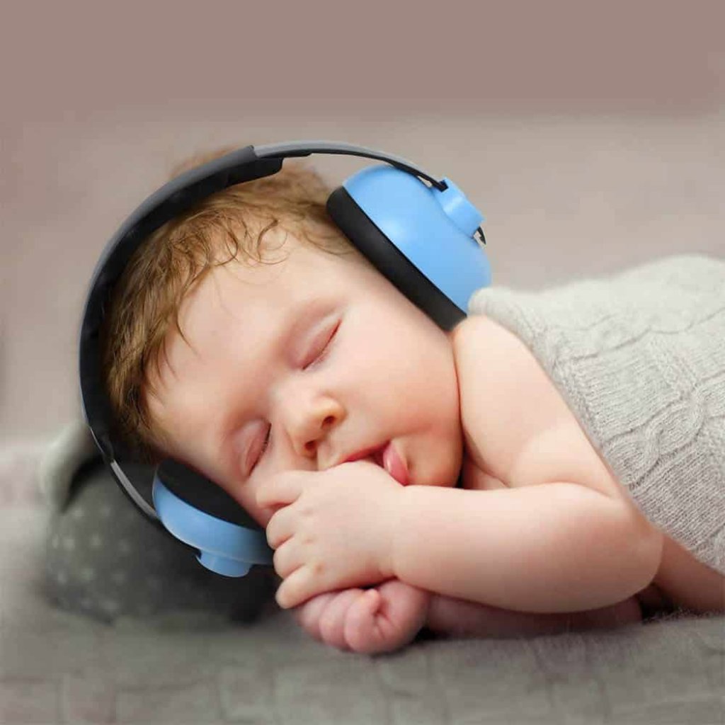 Baby ear defenders with soft cushions (0-3 years)