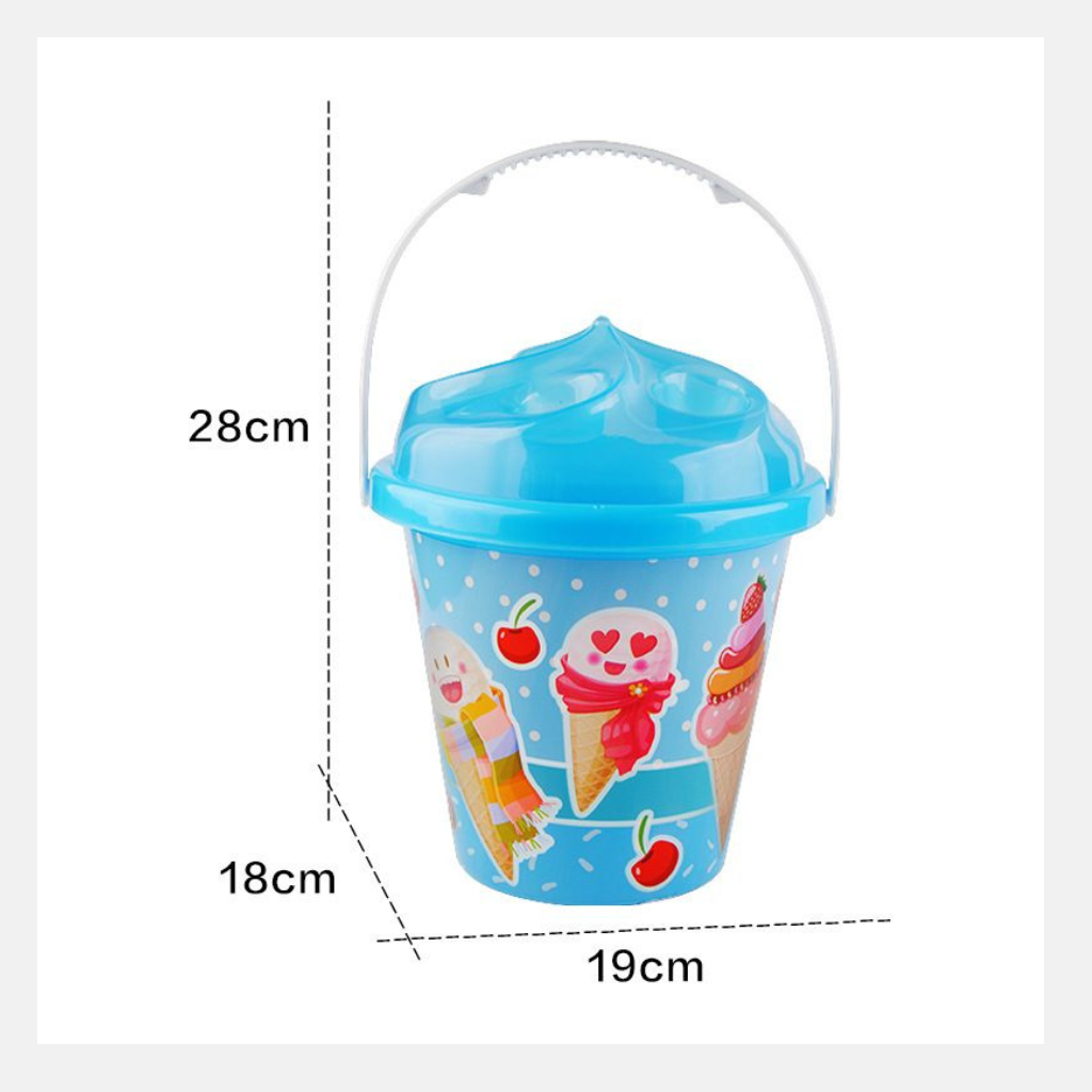 Ice cream beach and sandbox set of 10 with storage