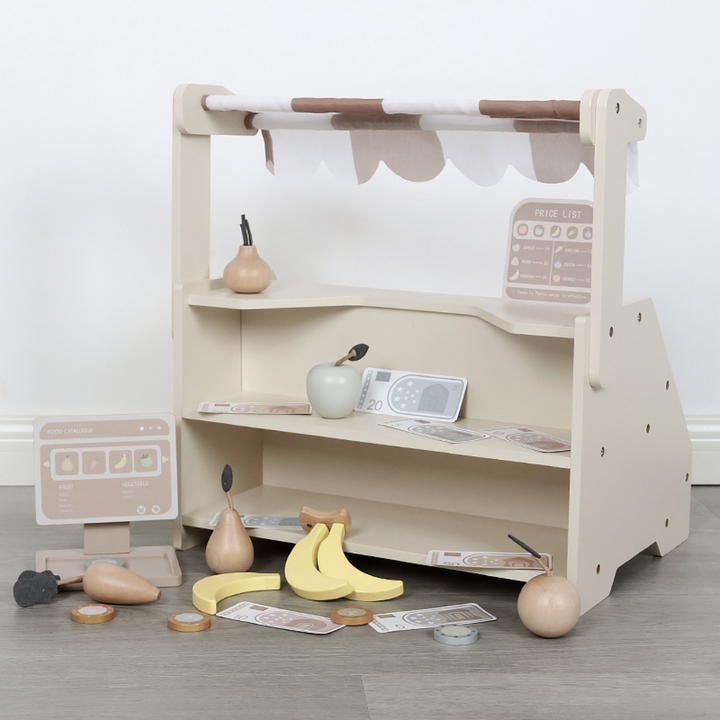 Wooden toy store for children