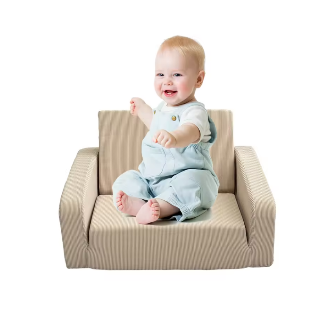 Children's armchair - 2-in-1 sofa bed and guest bed Cream