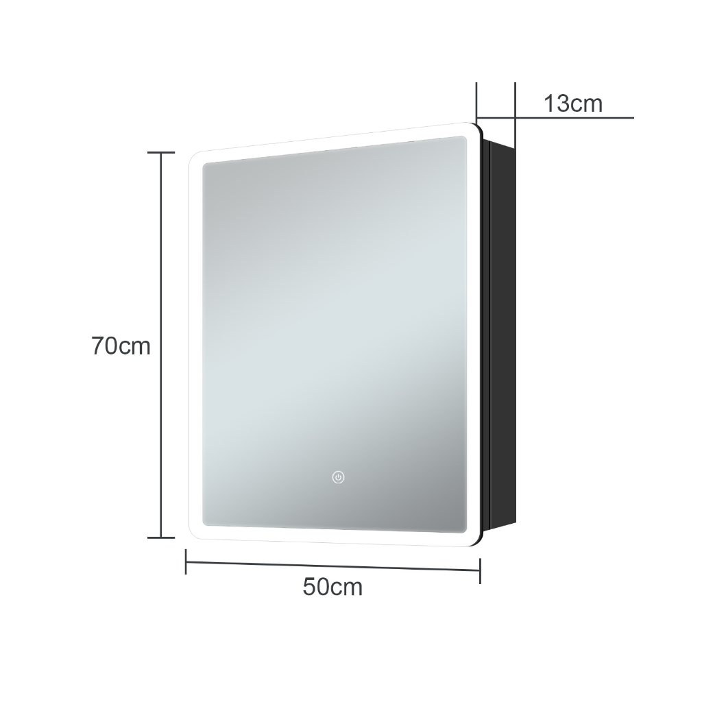 Armoire à miroir avec éclairage LED - 50x70cm