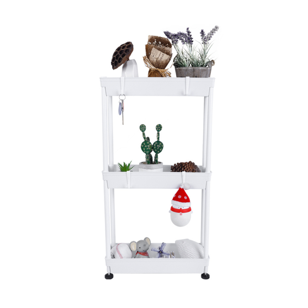 3-tier metal utility rack