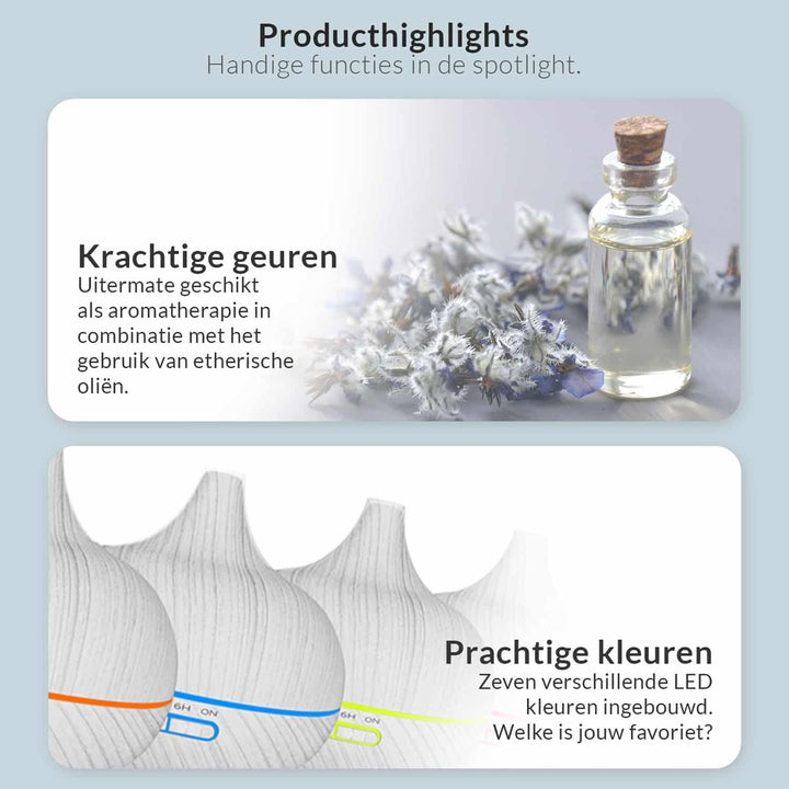 SensaHome ZEN300 Aromadiffusor – inklusive 3 Flaschen ätherischer Öle (weiß)