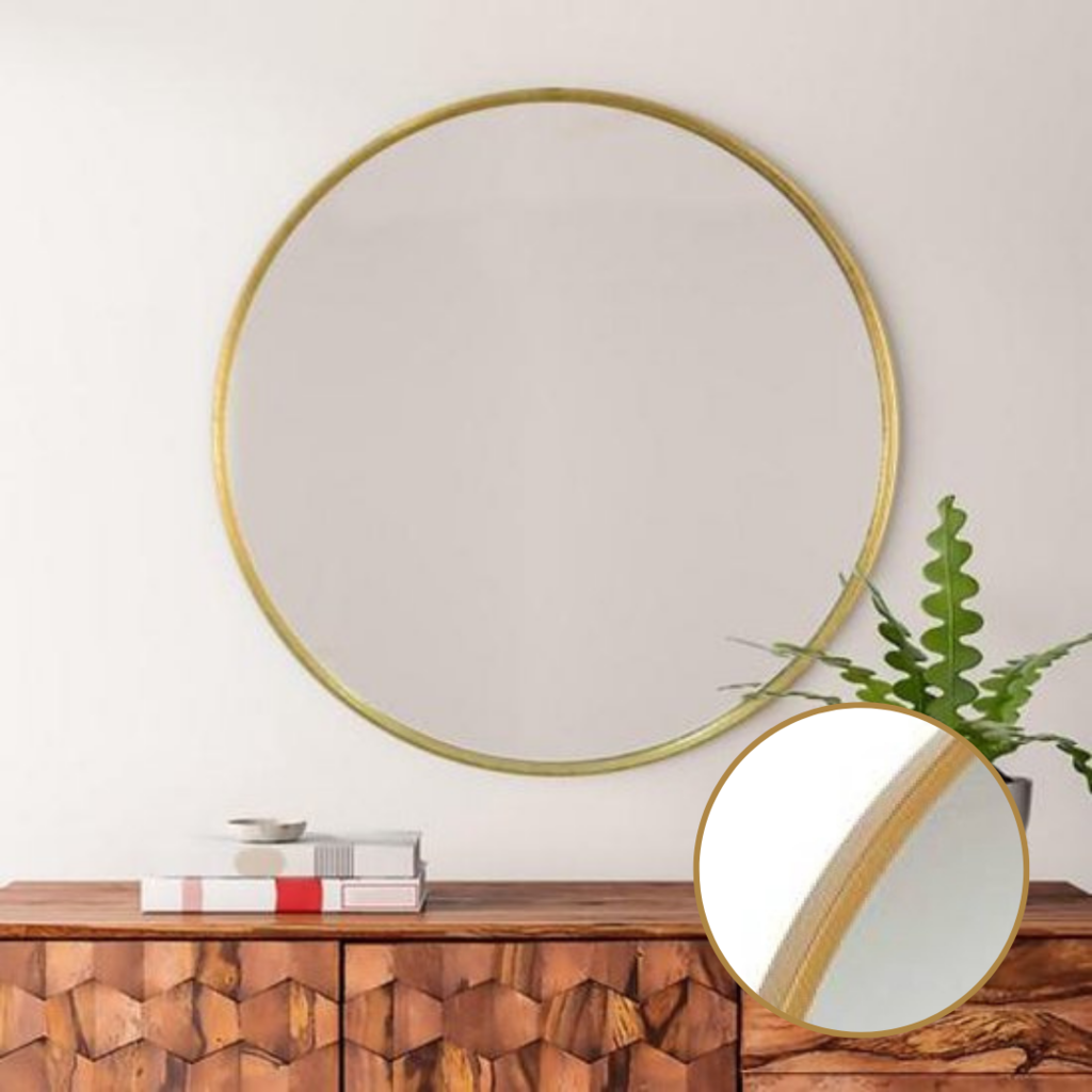 Espejo de pared de diseño redondo