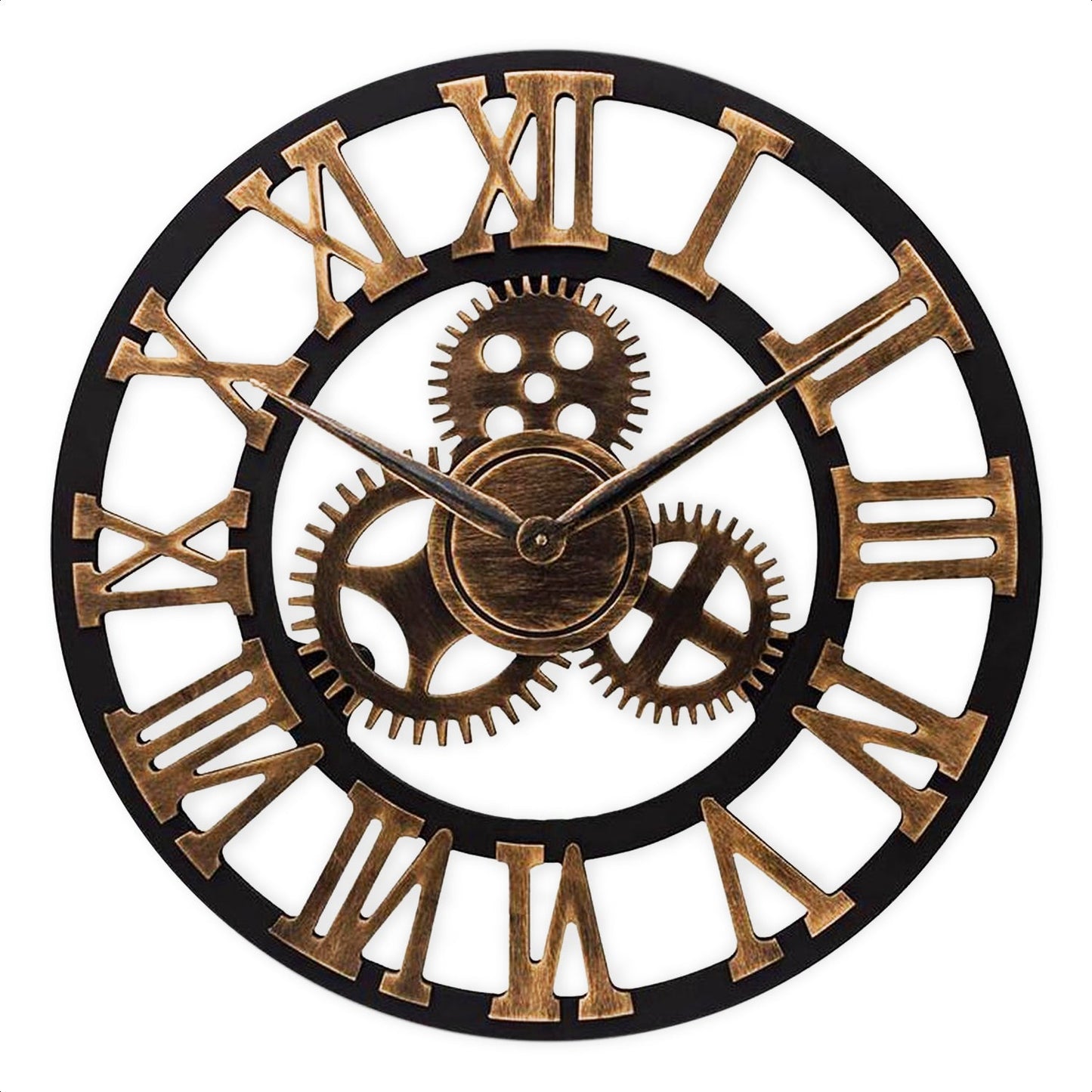 Wall clock Sinclair in gold