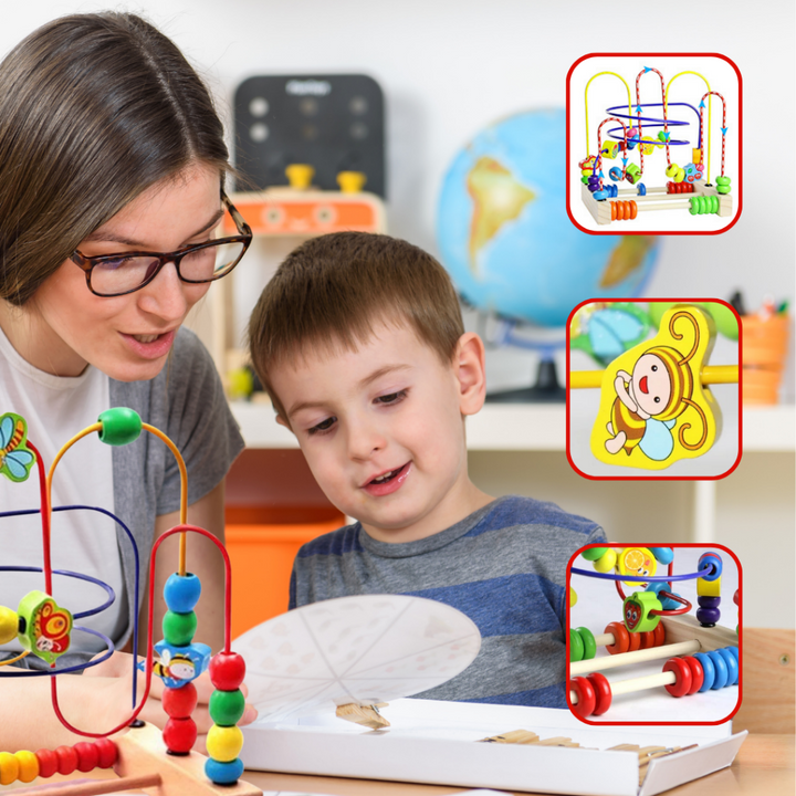 Træ Abacus - Pædagogisk legetøjsberegningsstativ