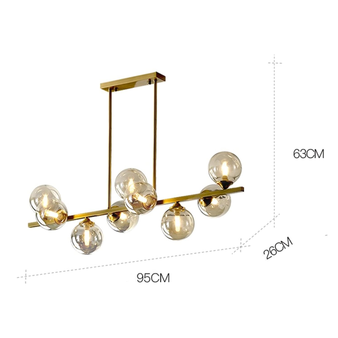 Szklana lampa wisząca Celine