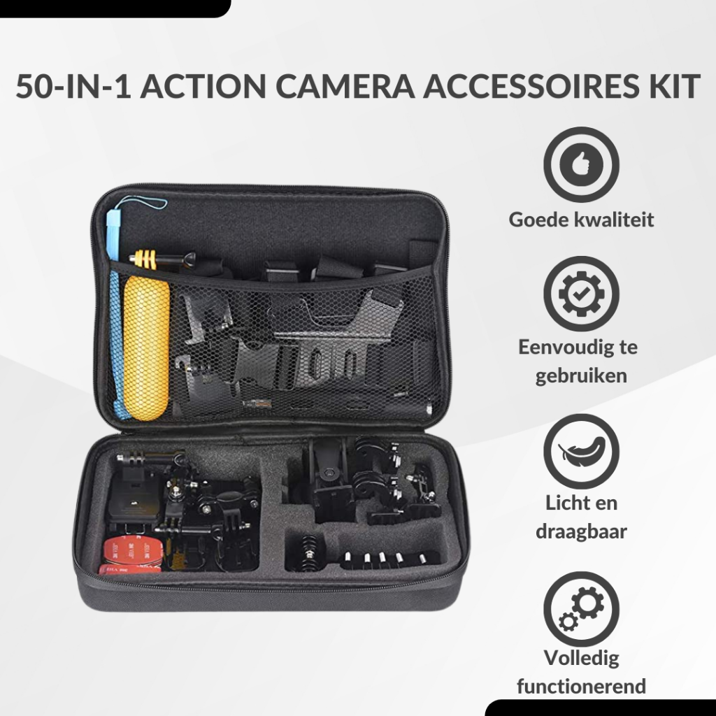 Action Camera Accessories Kit 50-in-1