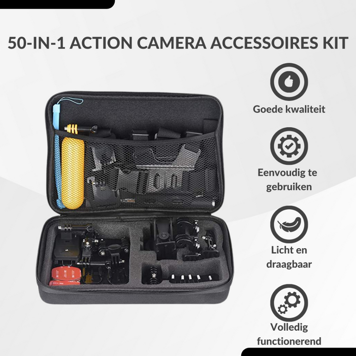Action Camera Accessories Kit 50-in-1