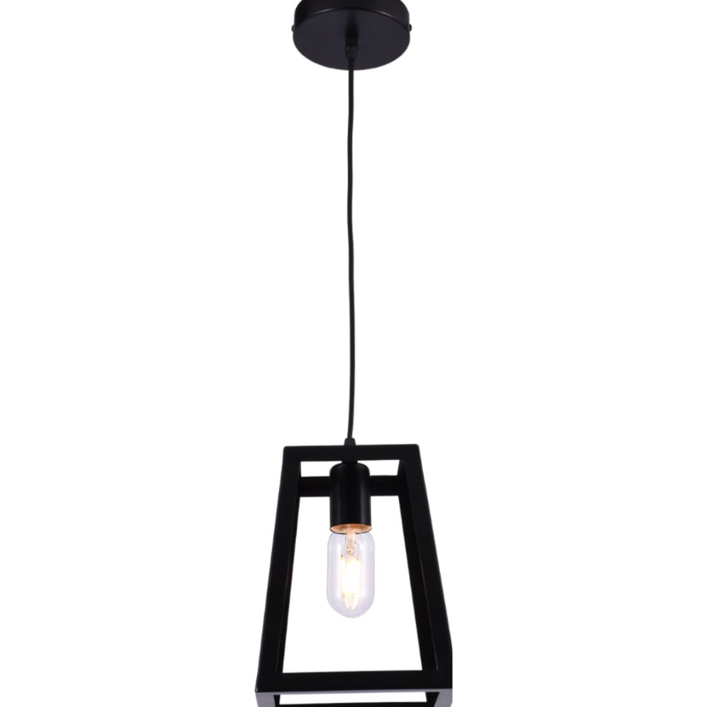 SensaHome MD50346G-1 Hanging Lamp - Industrial Design - Adjustable Height - 17x17x22cm - E27 Fitting - Excluding Light Source