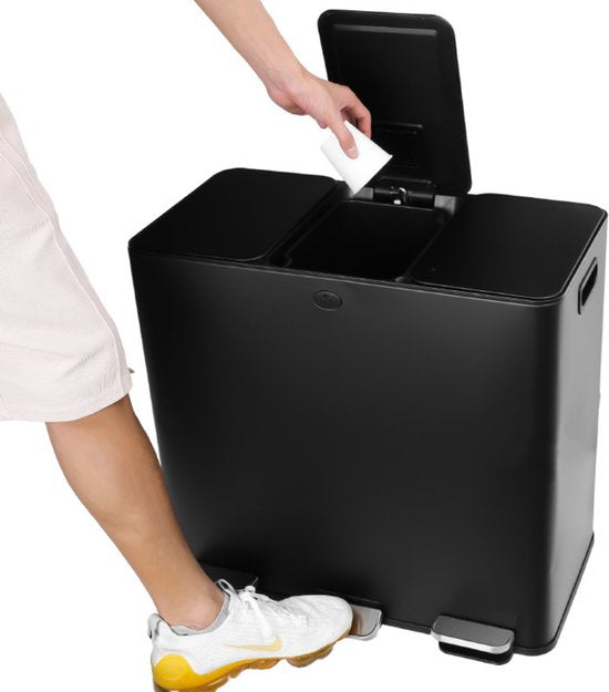 Trash bin Waste separation 3x20L - Pedal bin/waste bin