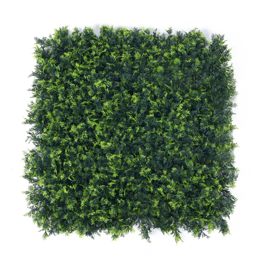 Artificial Hedge Set 4 Green Wall and Artificial Ivy Olive